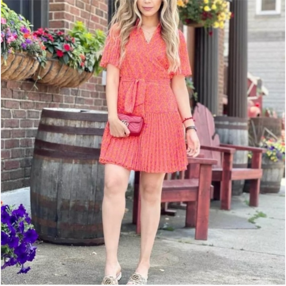 ALEXIS for Target pleated wrap dress